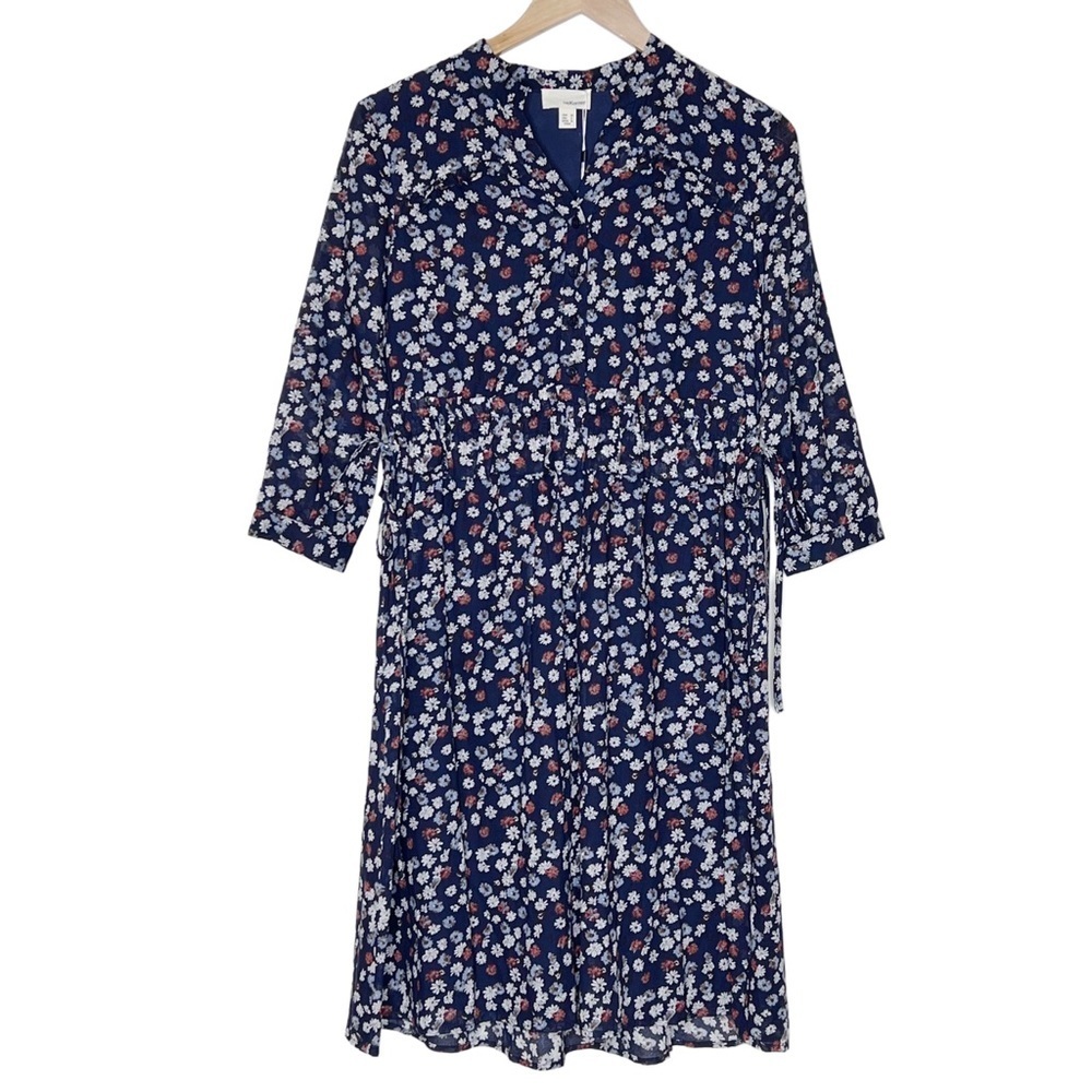 Anthropologie Great Britain Brand The Korner Cotton Floral Dress - Size Small - Picture 2 of 9